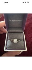 Beaverbrooks Platinum 0.53ct Diamond Engagement Ring Size P.