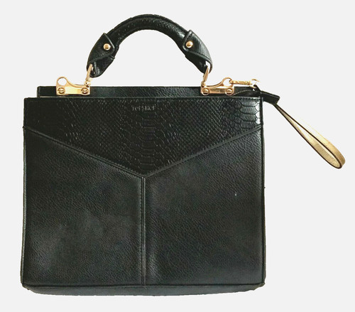 Topshop black leather - leather, &