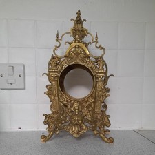 Antique Brass Clock Case ONLY