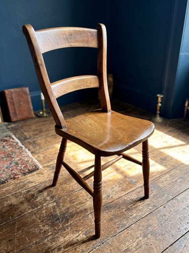 Antique victorian elm beech - &,