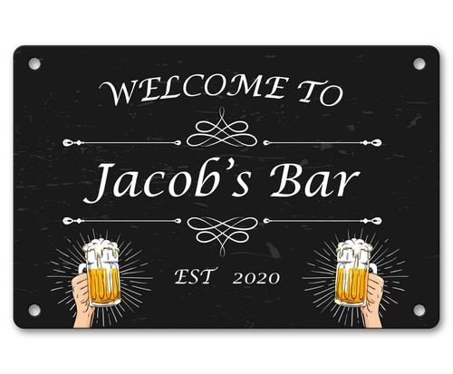 Personalised bar sign - personalised, any