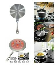 Induction Hob Heat Diffuser Simmer Ring Plate Hob Trivet Stainless Steel 20cm