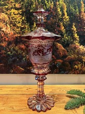 19th Century Bohemian Ruby Red