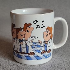 Vintage Musical Tetley Tea Mug Cup Tea Folk Plays Music