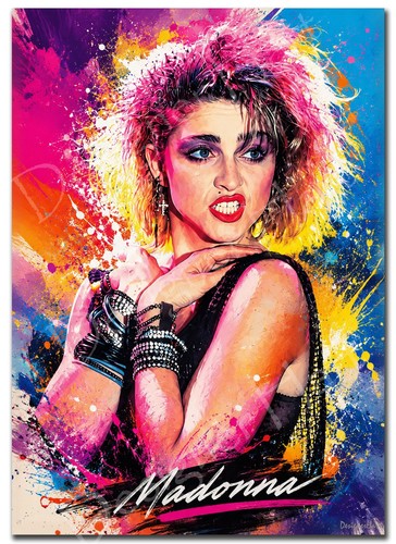 Madonna painting print poster - madonna,