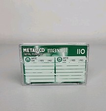 Maxell Metal CD 110 Type IV Metal Position Cassette Tape