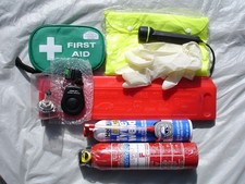 Deluxe Car Emergency Travel Kit – Triangle, Torch, Jump Leads, Fire Extinguisher