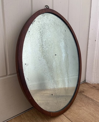 Antique oval wall mirror - mirror, 1930s