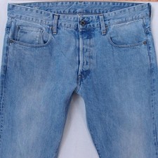 Mens G-Star 3301 TAPERED Tapered Blue Jeans W34 L34