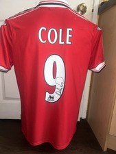 Andy Cole signed Man Utd 1999 title winning Shirt *private signing* COA