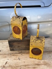 Vintage Chalwyn Paraffin Road Lamp X2 Decor Antique Retro