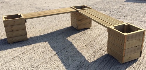 Square decking planters - square,