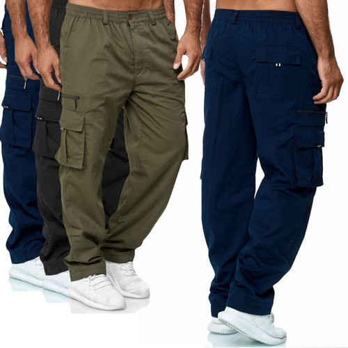 Mens cargo elasticated - mens,