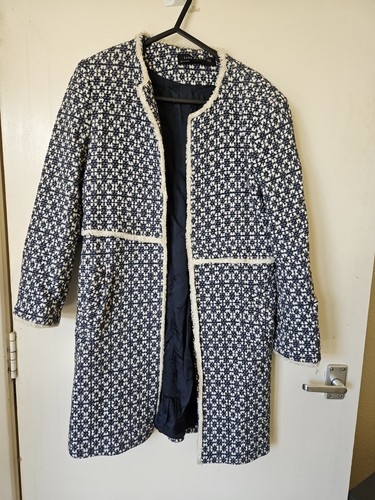 Zara women blue and - and, white