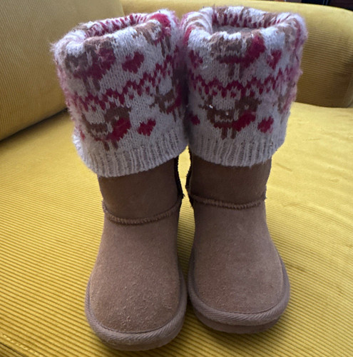 Next kids tan suede boots - boots, faux