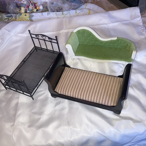 Dolls house sleigh bed - house, bed,