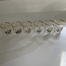 London Landmarks Vintage Shot Glasses Set of 6