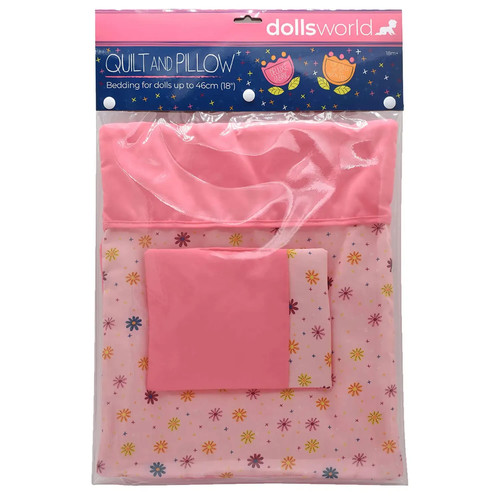 Dolls world quilt and pillow