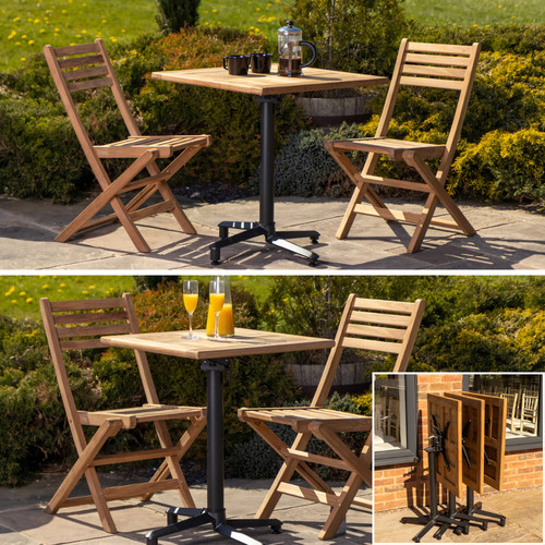 Square teak folding outdoor - teak,