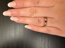 Vintage Ruby & Diamond Half