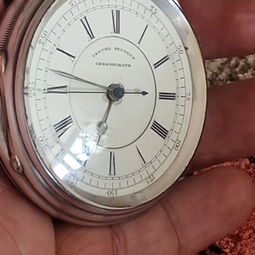 Chronograph fusee pocket watch - fusee,
