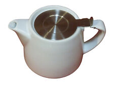 Ceramic Stump Teapot 18oz/530ml with Stainless Steel Infuser and Lid.
