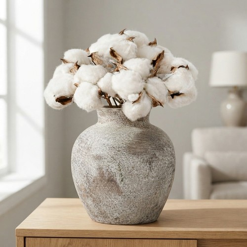 Elegant rustic terracotta vase - elegant,