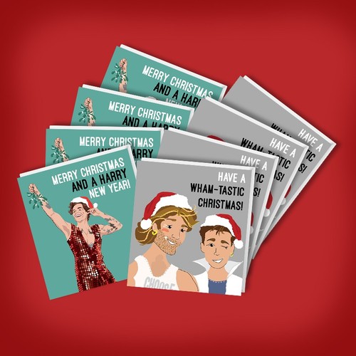 Music christmas cards pack - christmas, of