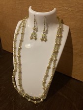 Green Beads and Seed Pearl