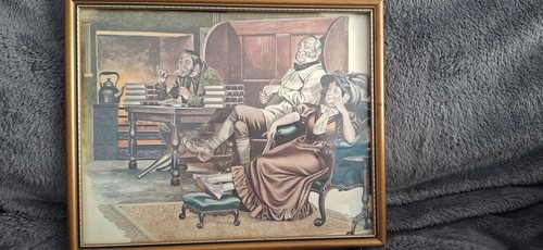 Vintage framed print by - framed,