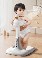 Baby Standing Shower Stand with Non-Slip Base, Huggable Duckling Bath Stand,
