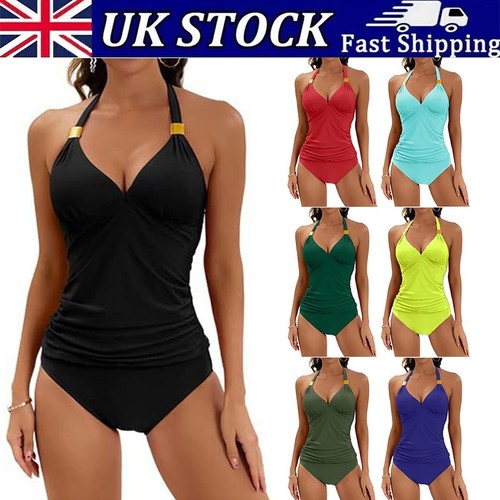 Womens padded tankini set - set, tops