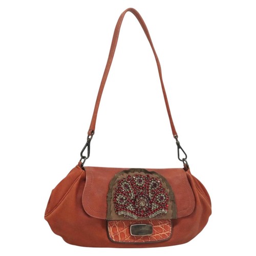 Prada shoulder bag leather - prada, red