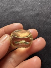 Vintage Tested Citrine Big Tri Side Citrine Stone For resetting