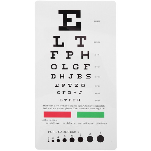 Vision test chart eye charts - test,