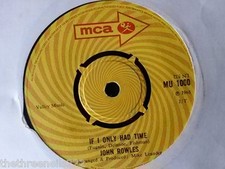 VINYL 7" SINGLE - IF I ONLY HAD TIME - JOHN ROWLES - MU100