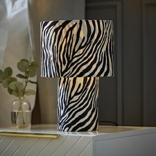 Zebra Print Table Lamp Full