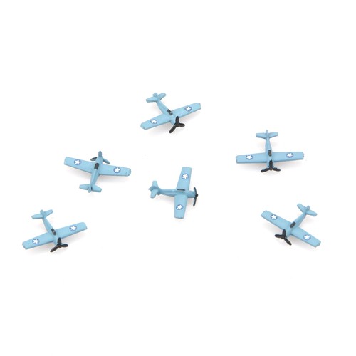 6pcs 1cm 1000 aircraft - 1/1000, us