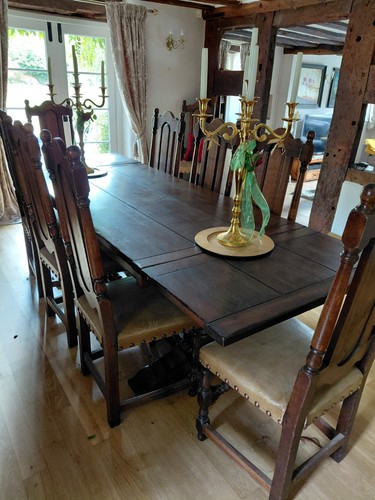 Seater extendable oak - 12,