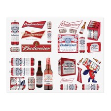 BUDWEISER STICKER DECALS -