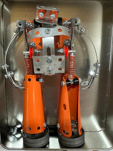 Meccano metal robots - metal,
