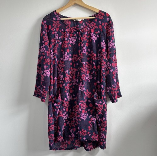 Adini tunic dress navy pink - adini,
