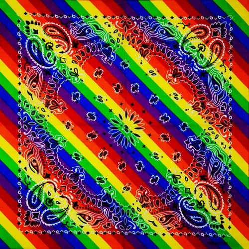 Paisley print square bandana - square,