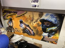 Troy Bayliss WSBK Ducati GSE Snap On Signed Foamex Superbike Sign Signed