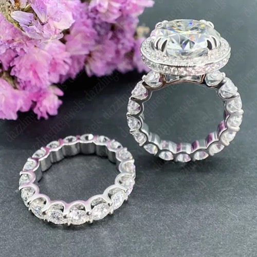 Tcw round cut moissanite - round,
