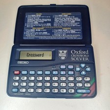 Seiko ER3000 Oxford Crossword Solver Pocket Size Vgc 