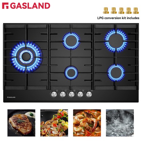 Gasland black 5 burner - cm,
