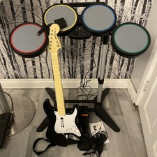 Rockband Instrument Edition PS3 Sony PlayStation Fender Guitar/Drum/Mic + Game