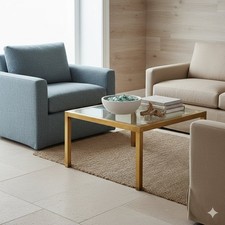 Vintage Coffee Table Brass