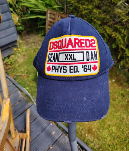 Dsquared2 navy cotton canvas - cotton,